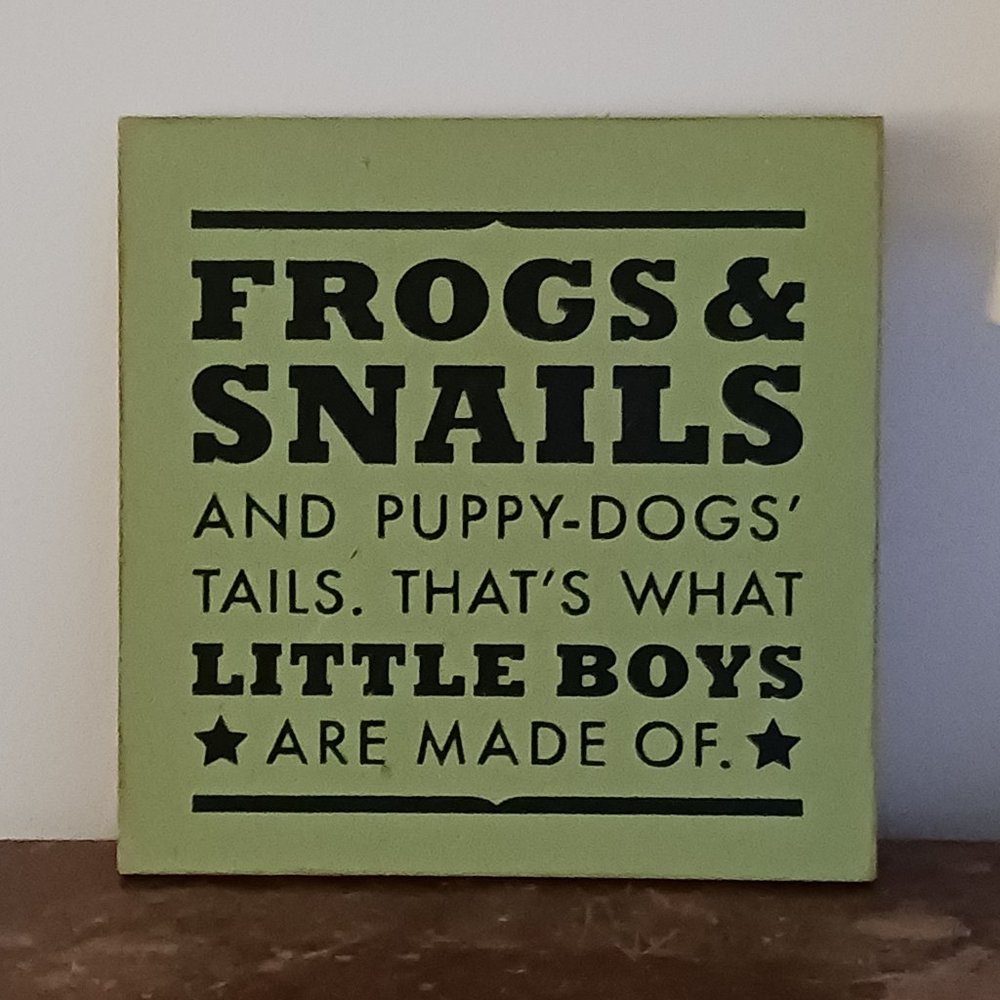 WHAT LITTLE BOYS ARE MADE OF